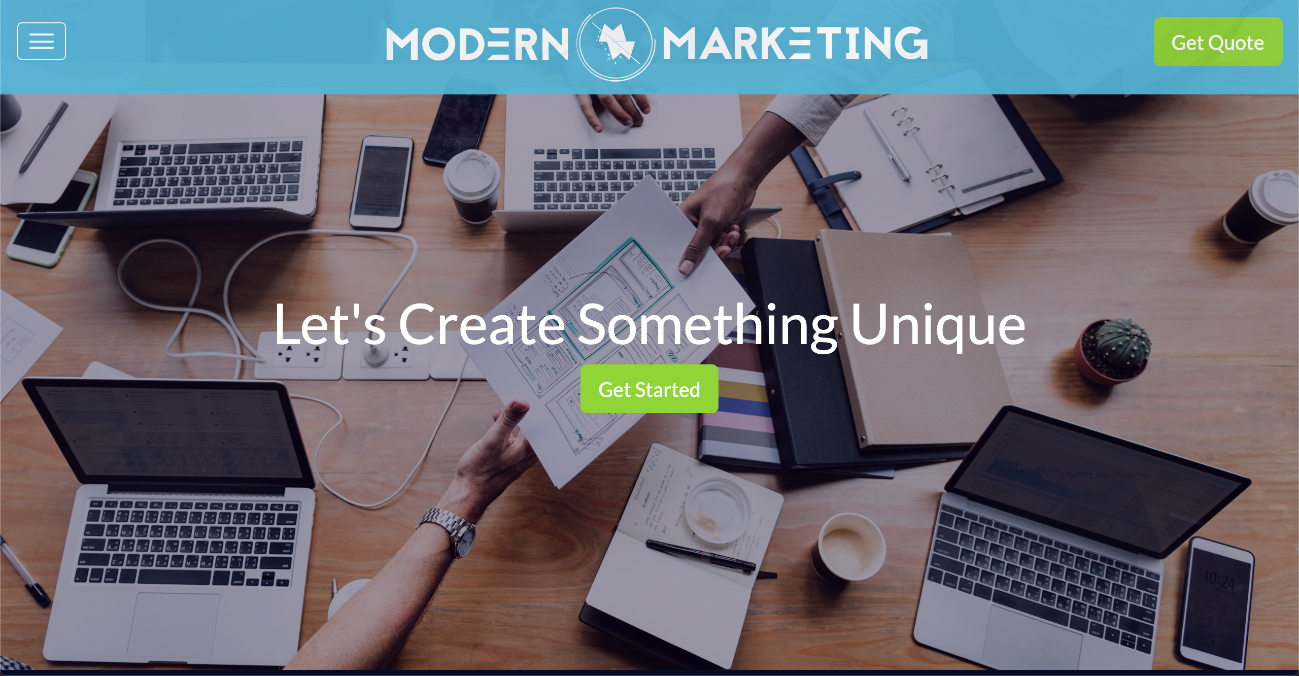 Modern Marketing Landing Page